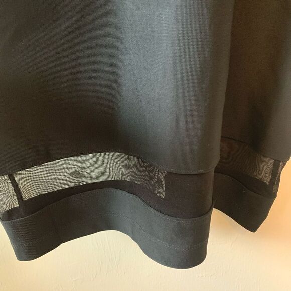 ABS Allen Schwartz Black mesh dress size 12 - Picture 6 of 11